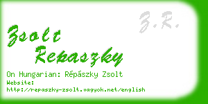zsolt repaszky business card